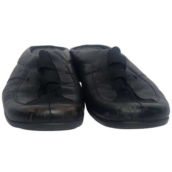 Nine West Renny Womens's Leather Square Toe Mules Slides - Picture 2 of 12